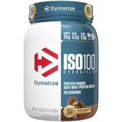 DYMATIZE - Iso 100 1.4 Lbs - Dymatize - GOURMET CHOCOLATE - 20 Porciones