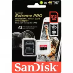 SANDISK - Sandisk Extreme Pro 512GB C10 V30 U3 UHS-1 A2