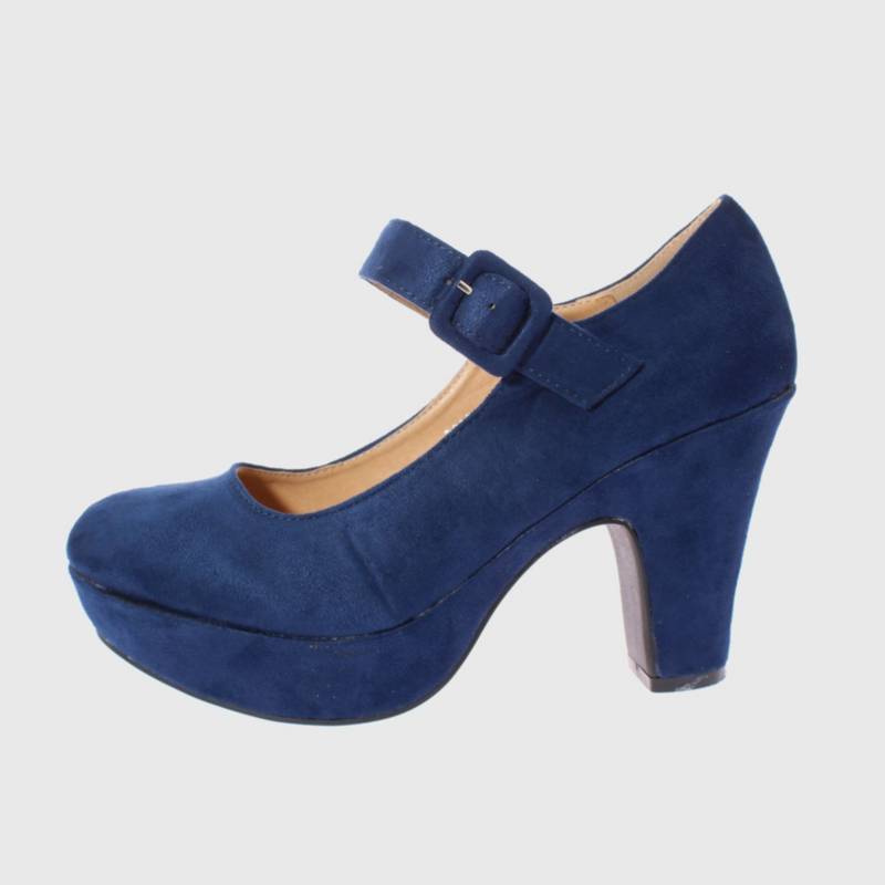 fregar Ejecución Anguila VIA FRANCA Zapato Plataforma Para Mujer Color Azul | falabella.com