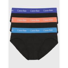 CALVIN KLEIN - Pack 3 Slips - Cotton Stretch Negro Calvin Klein