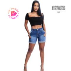 MOST WANTED - Most Wanted Jeans Short Bermuda Diseño Colombiano