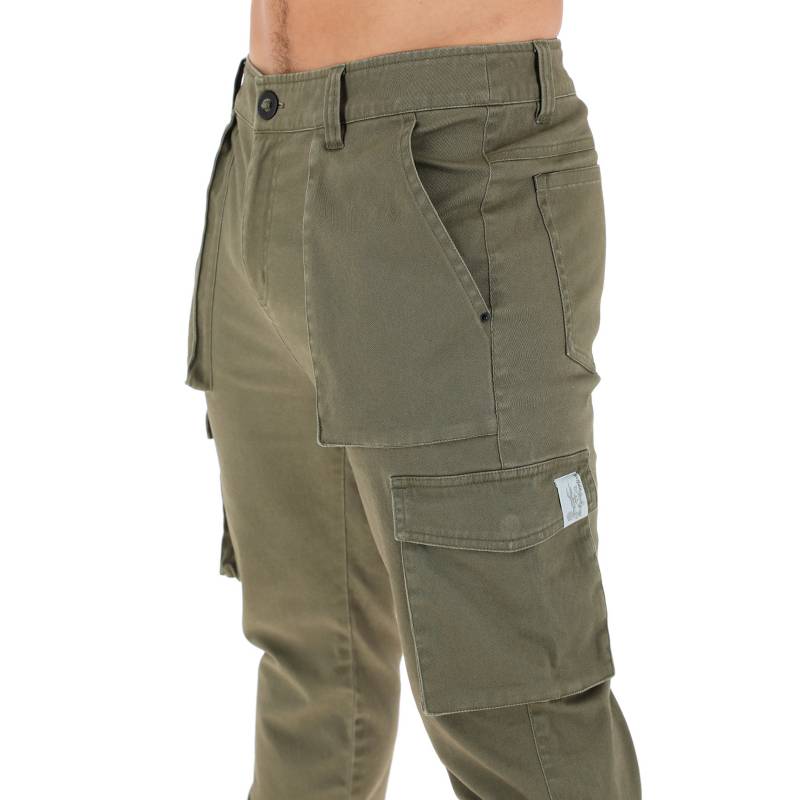 Pantalon Jogger Mujo Verde Militar Hombre
