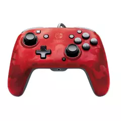 PDP - Contol Nintendo Switch Faceoff Deluxe +Audio Wired- Red Camo