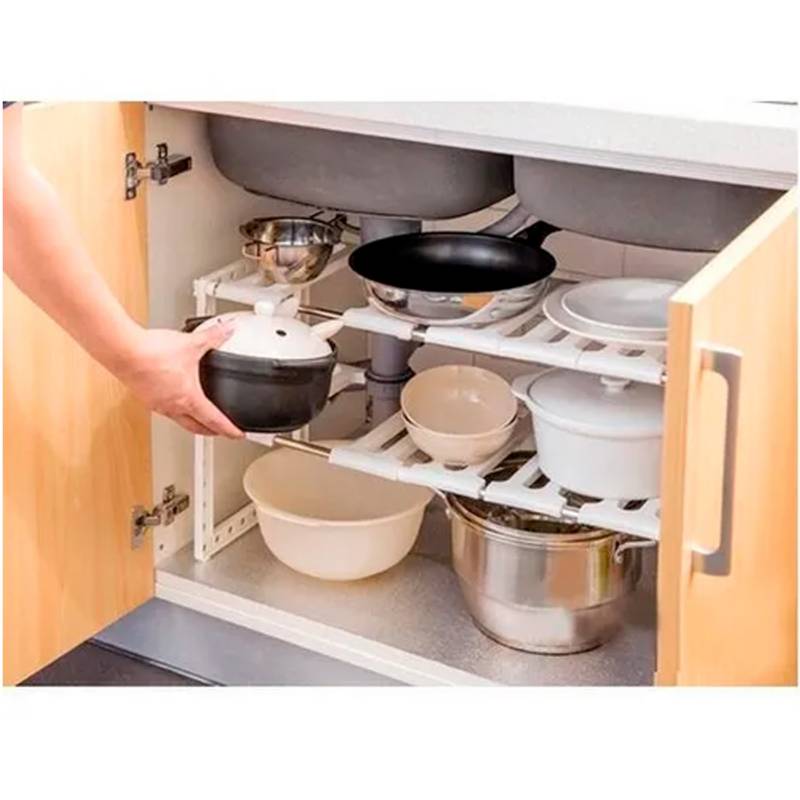 Estante Organizador Para Ollas y Sartenes Cocina 3 Repisas