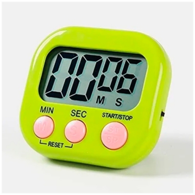 ESHOPANGIE Timer Digital De Cocina Reloj Temporizador Blanco