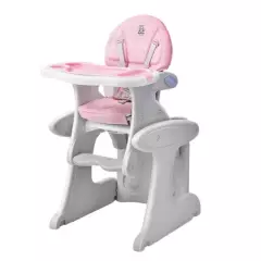 BABY ALMA - Silla de Comer escritorio Sit Up Rosada Baby Alma 3 en 1