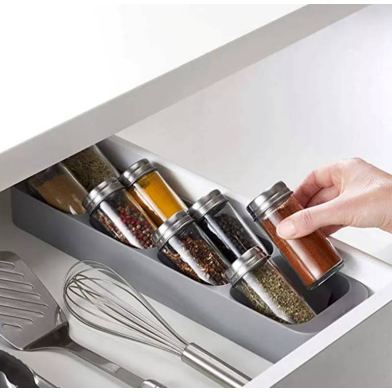 Organizador De Condimentos Con Frascos Incluidos Cocina