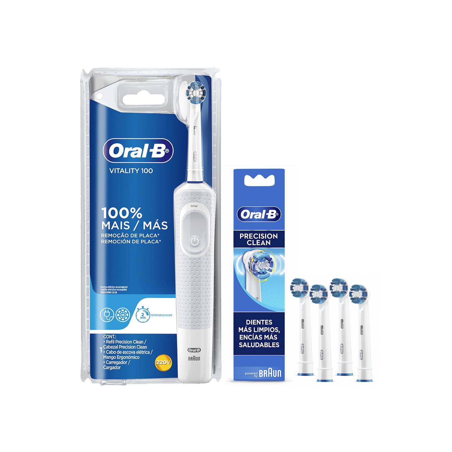 Pack Cepillo Eléctrico Oral-b Vitality+rept Sensitive 2ud