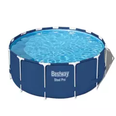 BESTWAY - Piscina Steel Pro™ Azul 3.96MX84Cm Pool Set Bestway