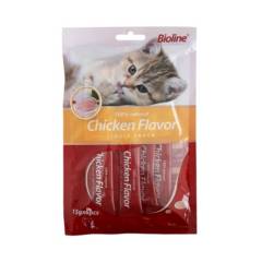 BIOLINE - Bioline Cremoso de Pollo 6 tubos - Snack para gato