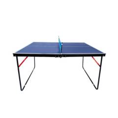 ATLETIS - Mini Mesa de Ping Pong Portátil Azul