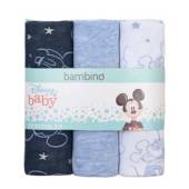BAMBINO Babero bandana para bebé azul conejitos