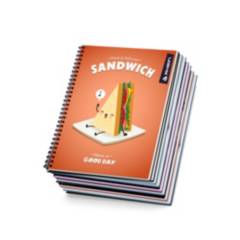 RHEIN - Pack 10 Cuadernos Universitario Food