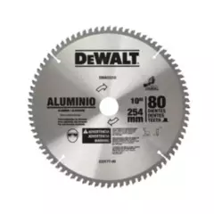 DEWALT - Disco para Madera y Aluminio 10″ – 80 Dientes Dewalt DWA03210