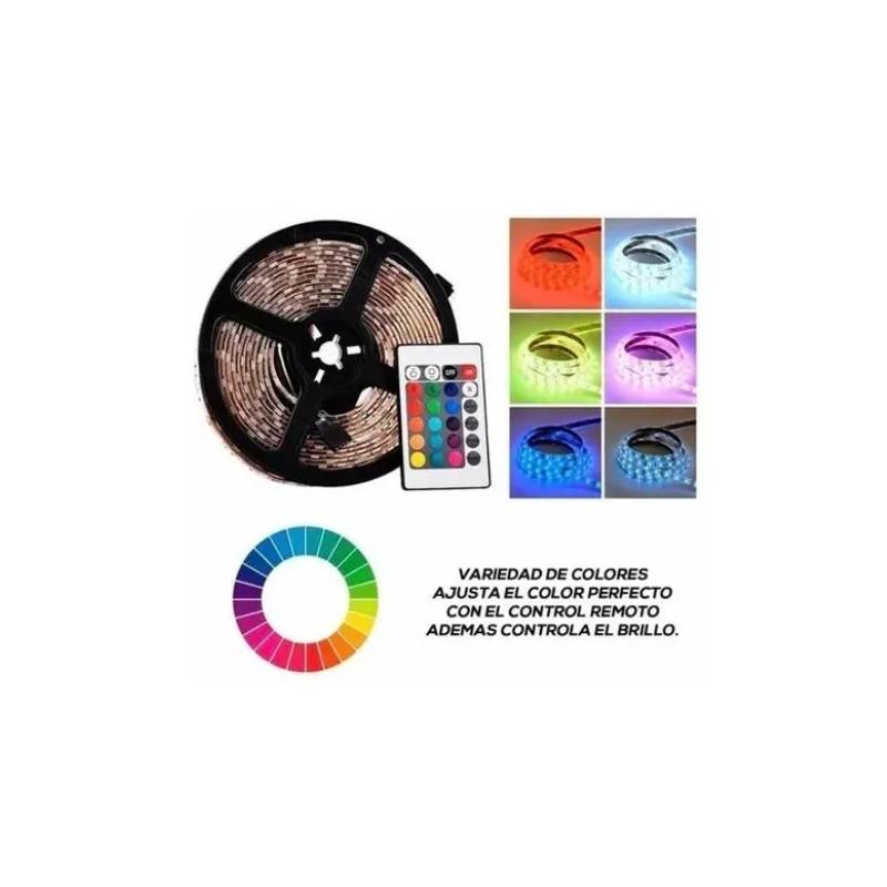 GENERICO Tiras Luces Led Colores Con Control Remoto 5 Metros