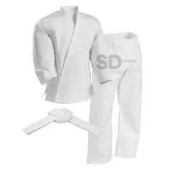 SDFIT - Karategui Smai con cinturón blanco 10 artes marciales Talla 150 cm