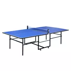 ATLETIS - Mesa de Ping Pong Plegable Azul