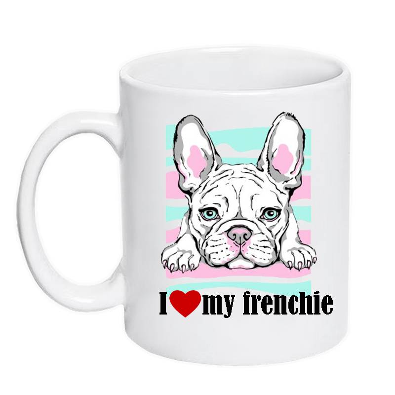 GENERICO - Tazón con diseño I love my Frenchie