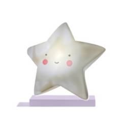 GENERICO - Lámpara Espanta Cuco Estrella Blanca  (Incluimos Pilas Alcalinas)