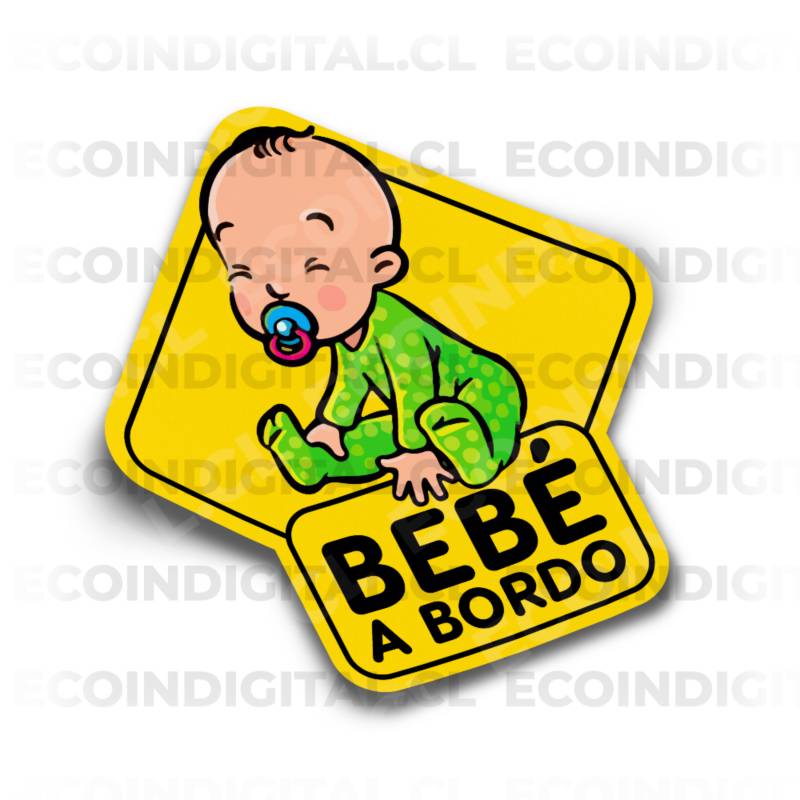 Letrero Sticker Bebé a Bordo - Bebé a Bordo