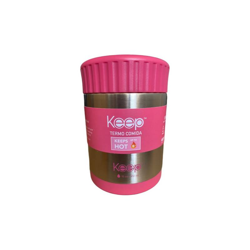 Termo Thermos de Comida de Acero Inoxidable Rosado 450ML