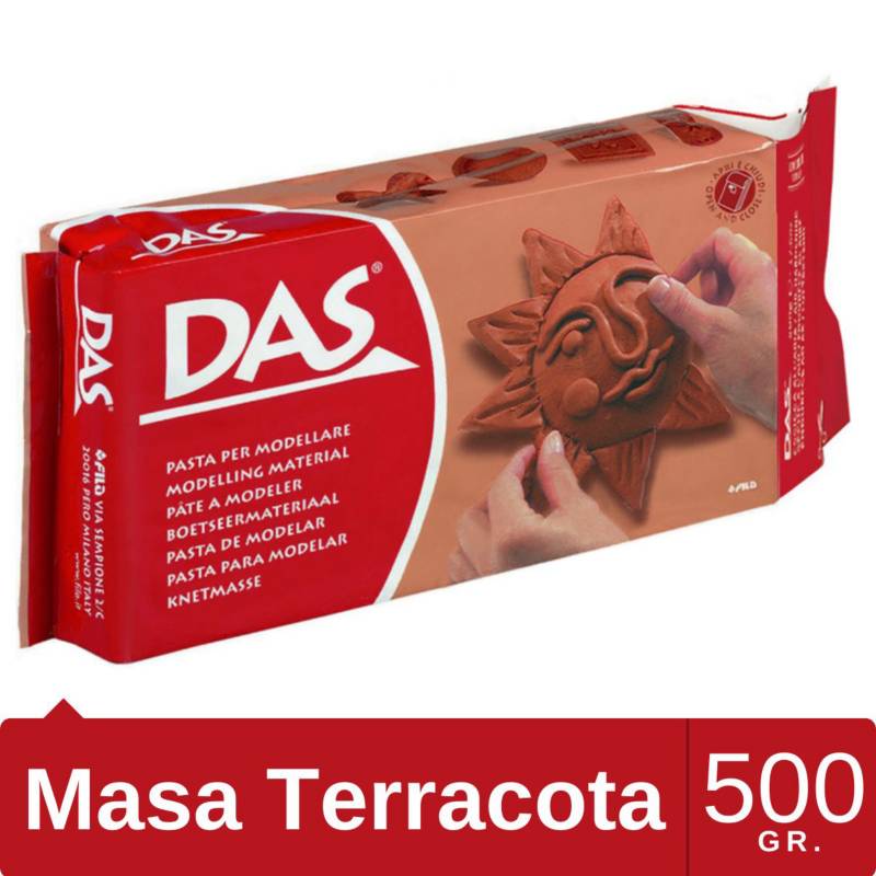 GENERICO Pasta Para Modelar Masa Das Secado En Frío Terracota 500 gr