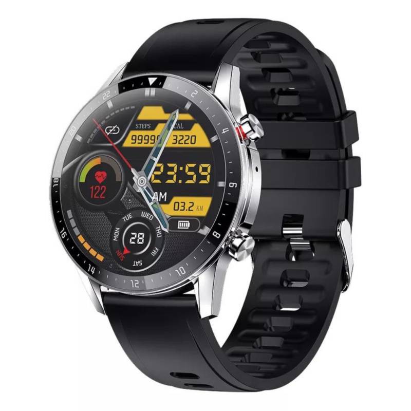 FOXYSMART - Reloj inteligente Smartwatch Watch Z08s Sport 46mm - Plata