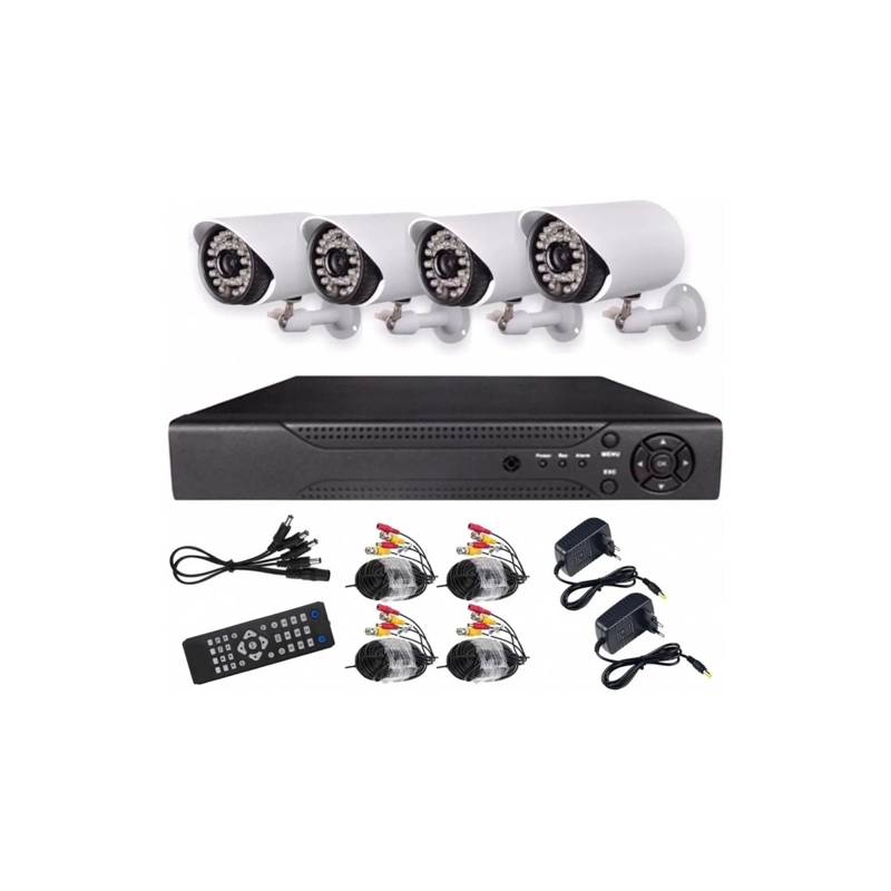 Kit de 4 Cámaras de Vigilancia Más DVR 1080p Full HD – ActualPro