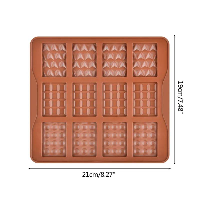 Molde silicona para chocolate mini barra tabletas - Amparo Reposteria