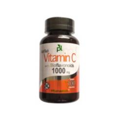PFLANZELAB - Vitamin C 1000mg con Bioflavonoides, marca Pflanzelab, 100 cap veganas