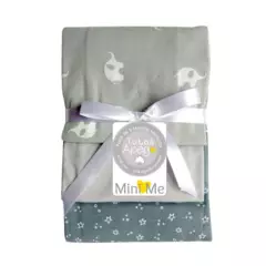 MINI ME - Pack de Manta Tuto para bebé Mini Me gris