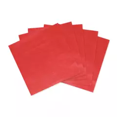 GENERICO - Servilletas de Papel 10 unidades Color Rojo