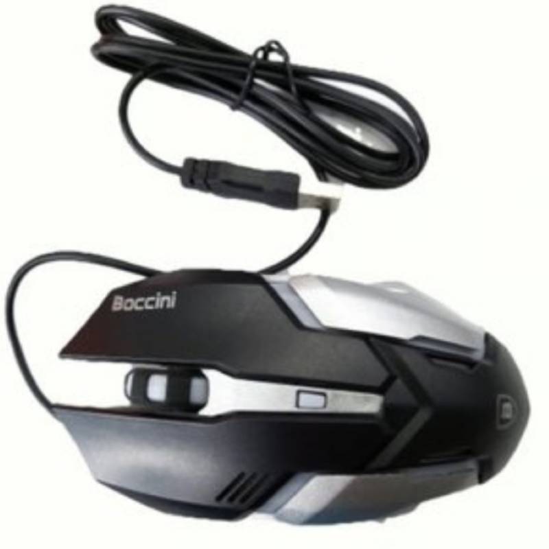 BOCCINI - Mouse Gamer Boccini X7 Negro Con Luz