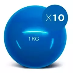 SDFIT - Pack 10x Balón Medicinal Toning Ball Pvc 1 Kg