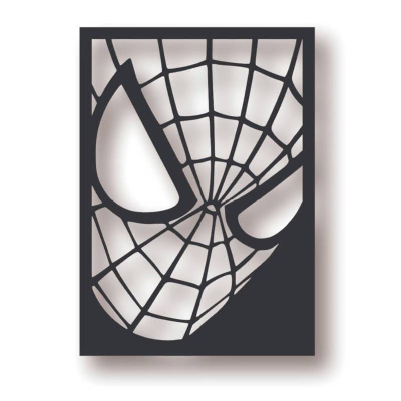 GENERICO Cuadro Spider-Man Decorativo en Madera Mdf 30X21cm 