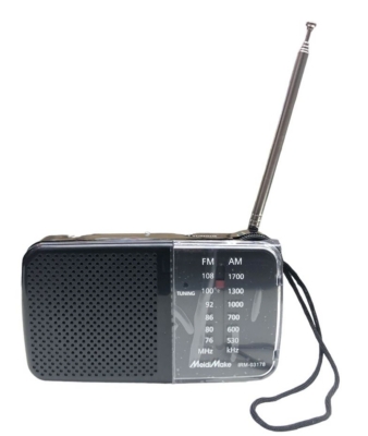 Receptor Radio Portátil Bolsillo Am Fm Pilas Salida Audífono PHILCO