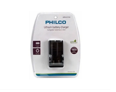 Cargador Philco Para Bateria De Litio 18650 + 2 Baterias