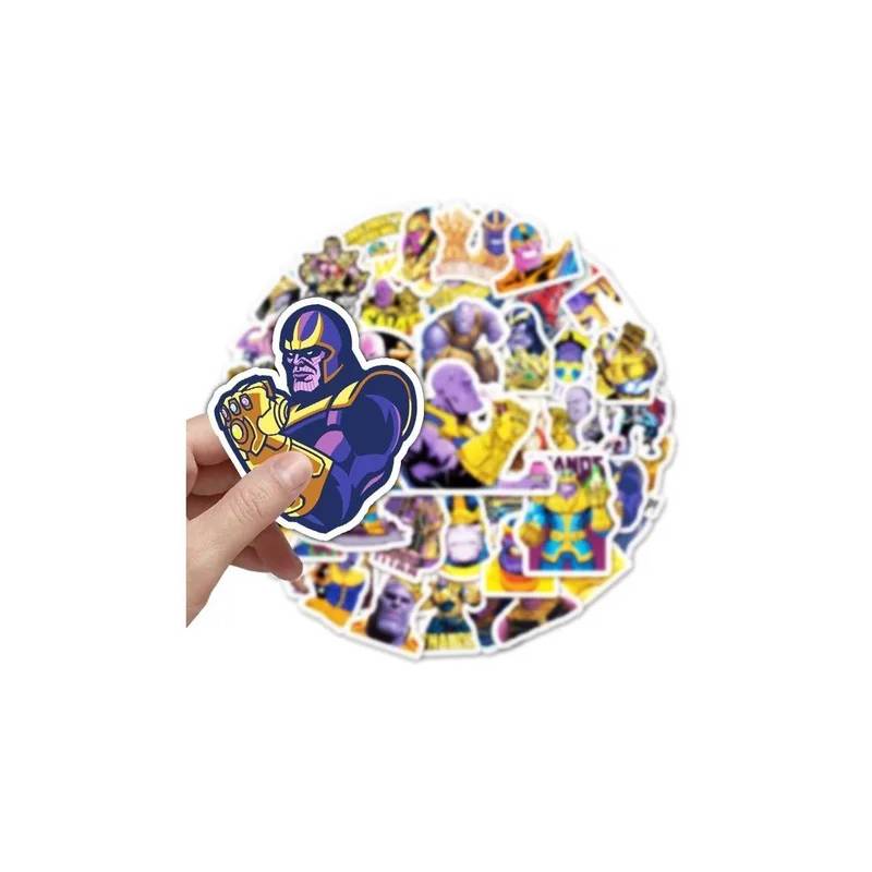 GENERICO - 50 Stickers Thanos - Etiquetas Autoadhesivas