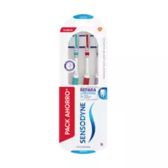SENSODYNE - Pack Sensodyne Cepillo Dental Repara y Protege Suave 3 un