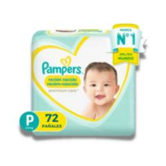 PAMPERS - Pañal Pampers Premium Care Recién Nacido P 72 pañales