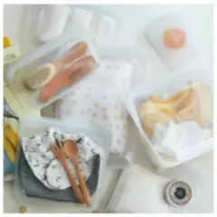 STASHER - Pack Bolsa Snack y Sandwich transparente