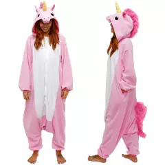 VATYERTY - Pijama mameluco de unicornio Tipo kigurumi cosplay rosa