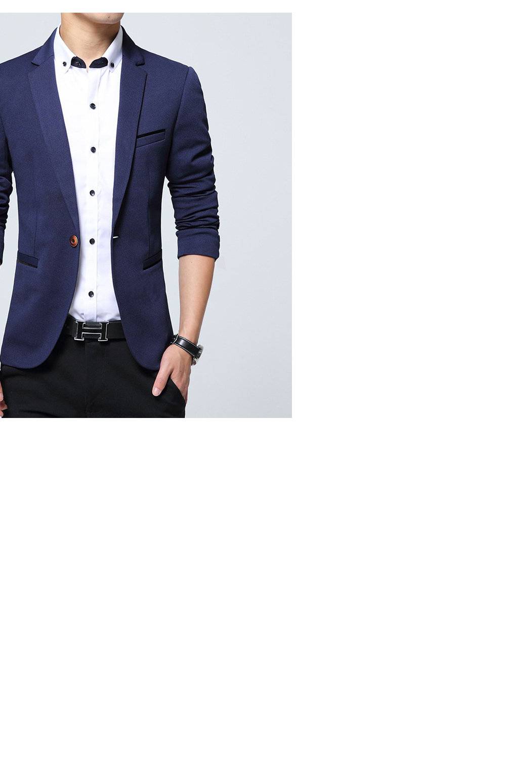 camisa Encantador giro GENERICO 2018 moda marca blazer hombres trajes casuales hombres blazer traje-azul.  | falabella.com