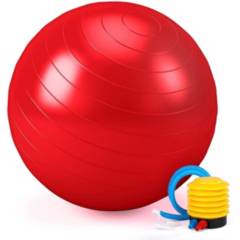 GENERICO - Pelota Balón Yoga Pilates 75 Cm Fitnes Terapia Con Inflador