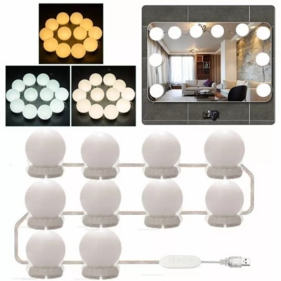 Luces para Espejo “Vanity Mirror” – 10 Bombillas LED – HB Importaciones