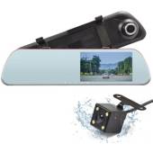 Espejo Retrovisor Con Camara Frontal + Camara Retroceso Hd – Factorynet