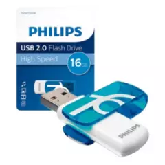 PHILIPS - Pendrive USB 16 Gb 2.0 Flash Drive High Speed VIVID