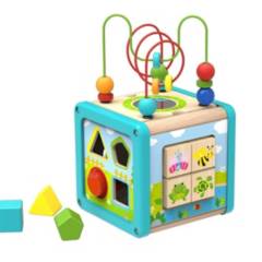 TOOKY - Cubo Actividades Juego Didactico Madera Montessori