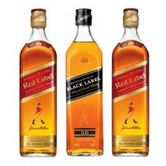 JOHNNIE WALKER - 3 Whisky Johnnie Walker Collection (Black+Red)