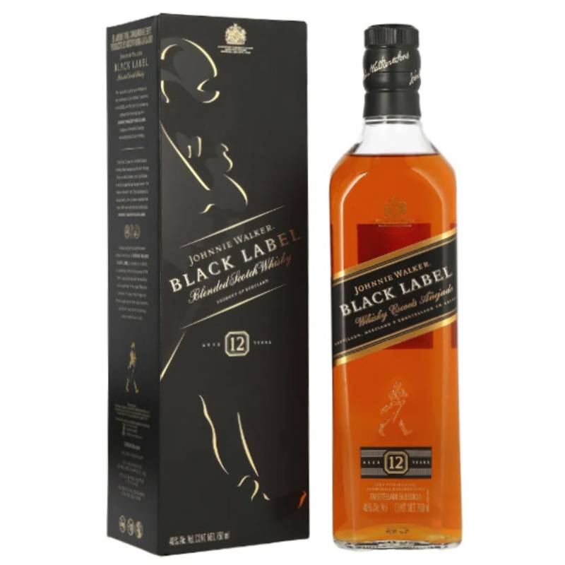 JOHNNIE WALKER - Whisky Johnnie Walker Black Label, Scotch Whisky